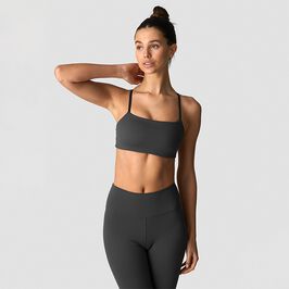 Nimble Adjustable Sports Bra, Dark Grey, L  Nimble Adjustable Sports Bra Grå