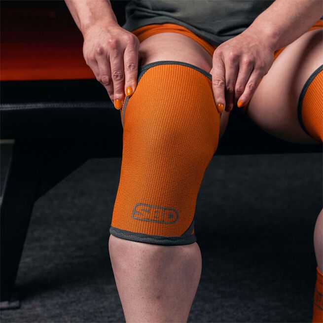 Forge Powerlifting Knee Sleeves Orange