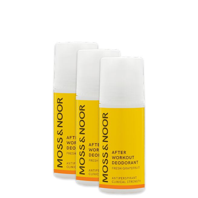After Workout Deodorant Fresh Grapefruit 60 ml 3-pack
