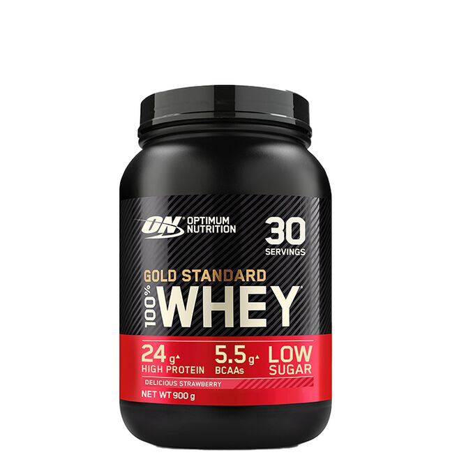 100% Whey Gold Standard Myseprotein 908 g Delicious Strawberry