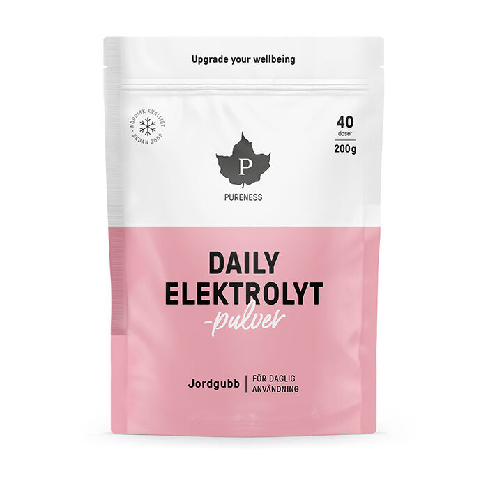 Daily Elektrolyttpulver Jordb&aelig;r 200 g