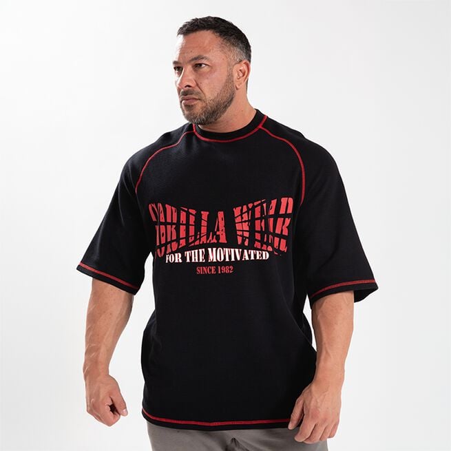 Finley Oversized T-skjorte Svart Rød