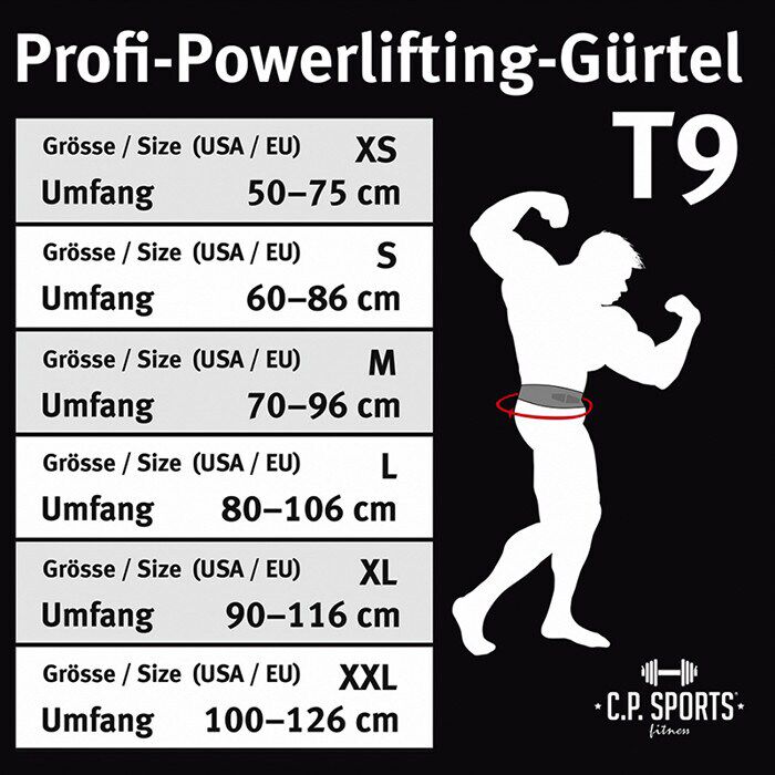 Powerlifting L&oslash;ftebelte Lever Svart