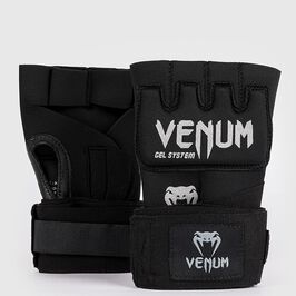 Venum Venum Kontact Gel Glove Wraps Black/Silver Kontact Gel Håndleddsbind Svart/Sølv