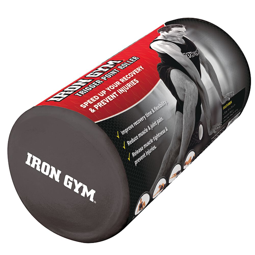 Iron Gym Massage Roller Svart, bilde 2 av 5