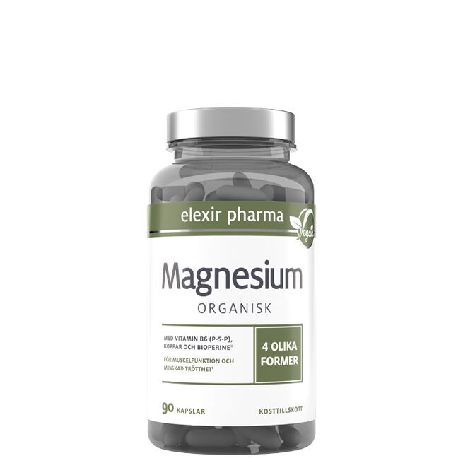 Organisk Magnesium 120 mg 90 kapsler