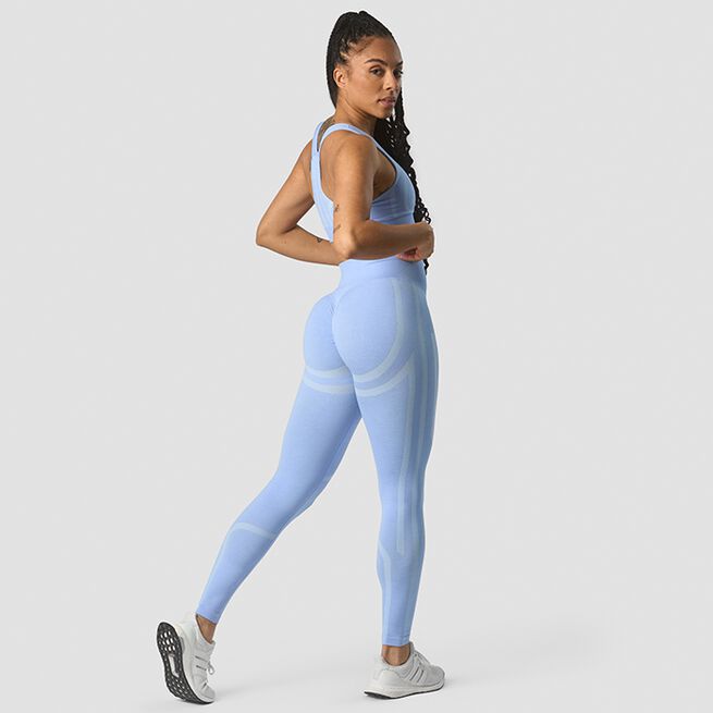 Rush Seamless Tights Lysblå