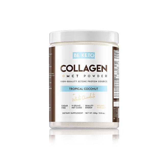 KETO Collagen +MCT 300 g Tropical Coconut & White Chocolate