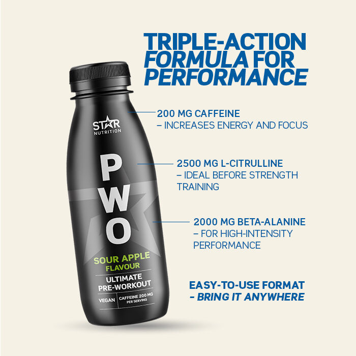 PWO Drink 330 ml Sour Apple