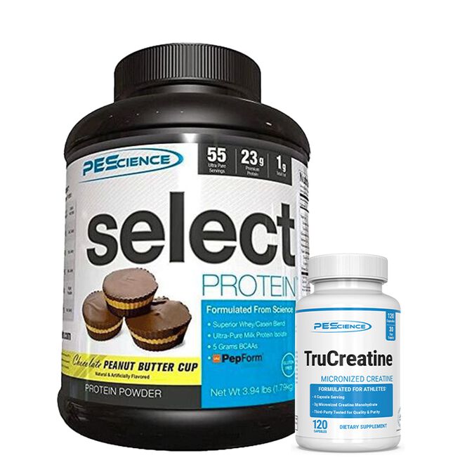 Select Proteinpulver 55 porsjoner + TruCreatine Monohydrate 120 kapsler