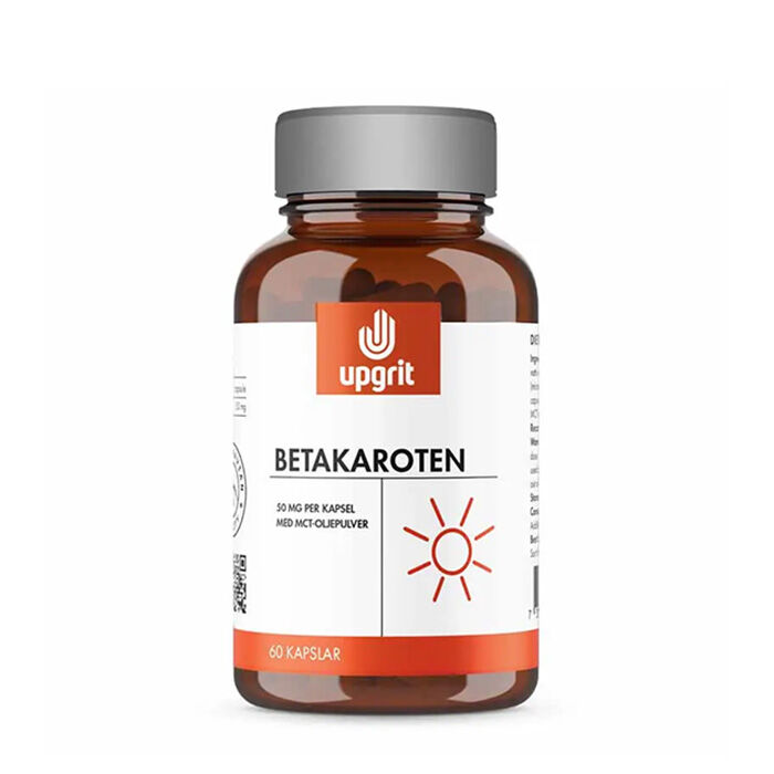 Betakaroten 50 mg 60 kapsler