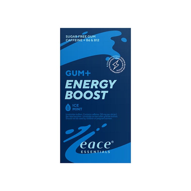 Tyggegummi Gum + Energy Boost, 10 stk. Eace