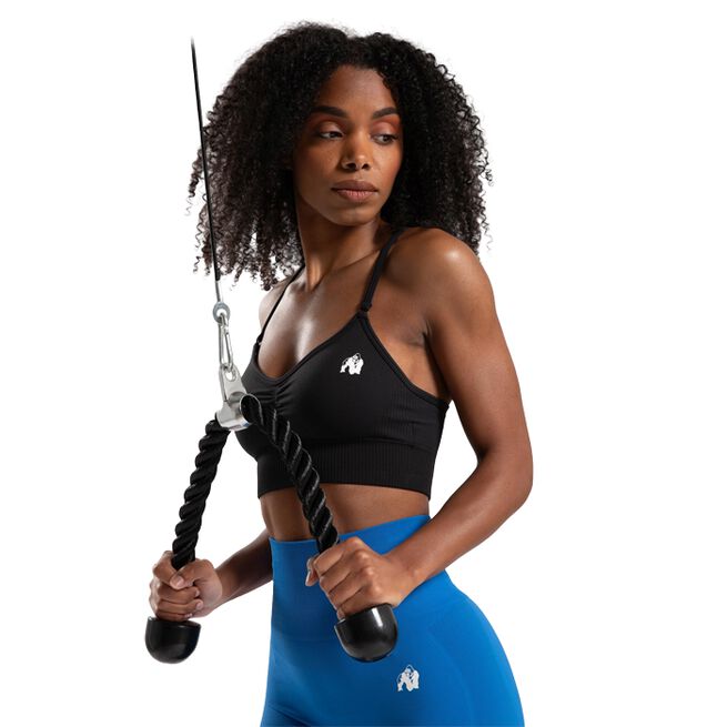 Olivia Seamless Sports Bra, Black