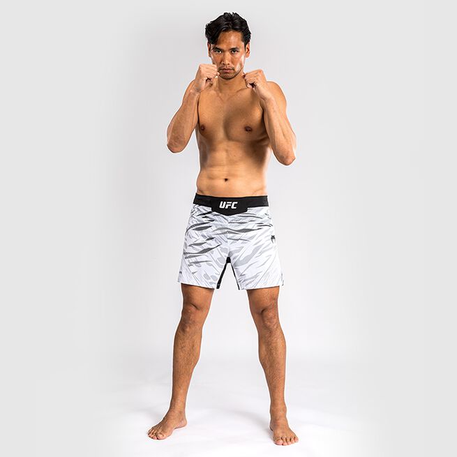 UFC Fusion Authentic Fight Night Men's Fight Shorts Short Fit White