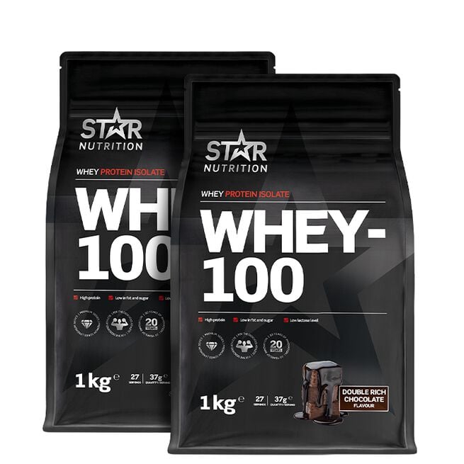 Mix&Match: 2 x Whey-100 Myseprotein 1 kg