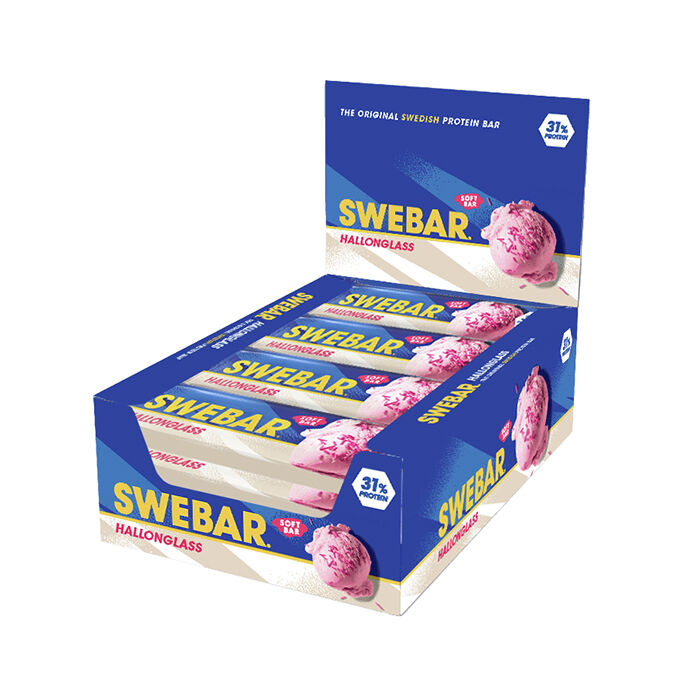 15 x Swebar Proteinbar 55 g Rasberry Icecream