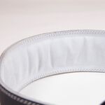 4 Inch Padded Leather Belt, black - 2XL/3XL 
