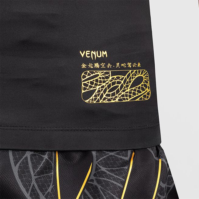 Serpenti Rashguard Ermeløs Svart Sølv Gull