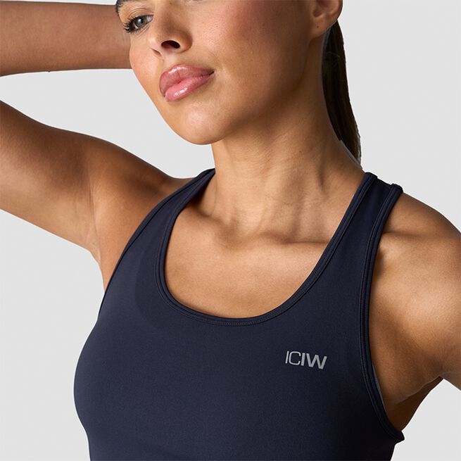 Seamless singlet Marineblå