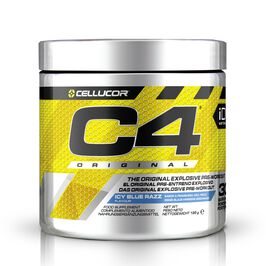 C4, 30 servings, Icy Blue Raspberry  C4 PWO Pulver 195 g Icy Blue Raspberry
