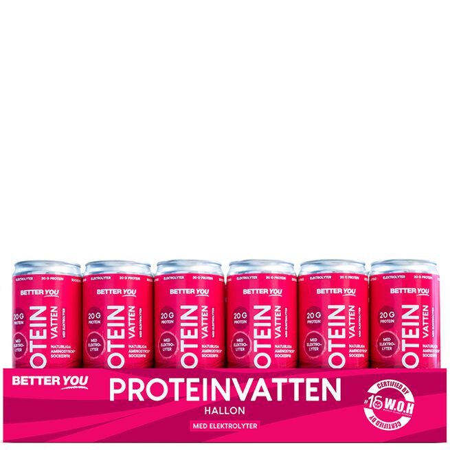 24 x Proteinvann Elektrolytter 330 ml Bringebær