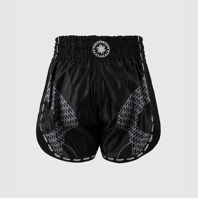 Nexus Muay Thai-Shorts Svart Sølv