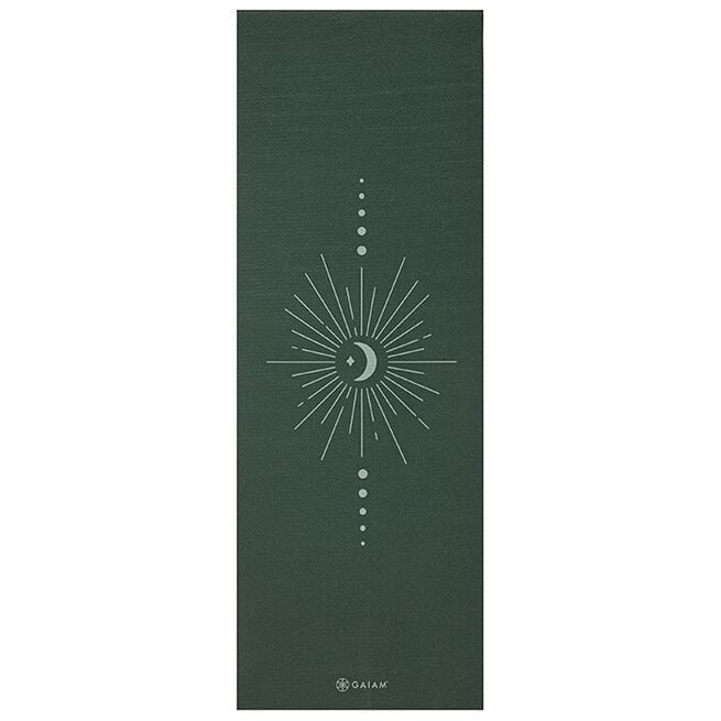 Yogamatte Printed 5 mm Mørk grønn
