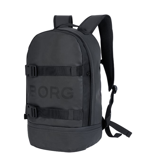 Borg Duffle Backpack, Black Beauty