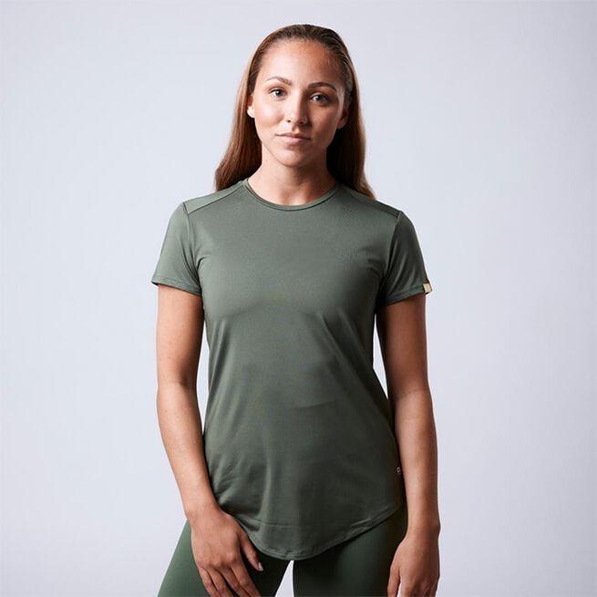 Lucy ws T-shirt, Moss Green
