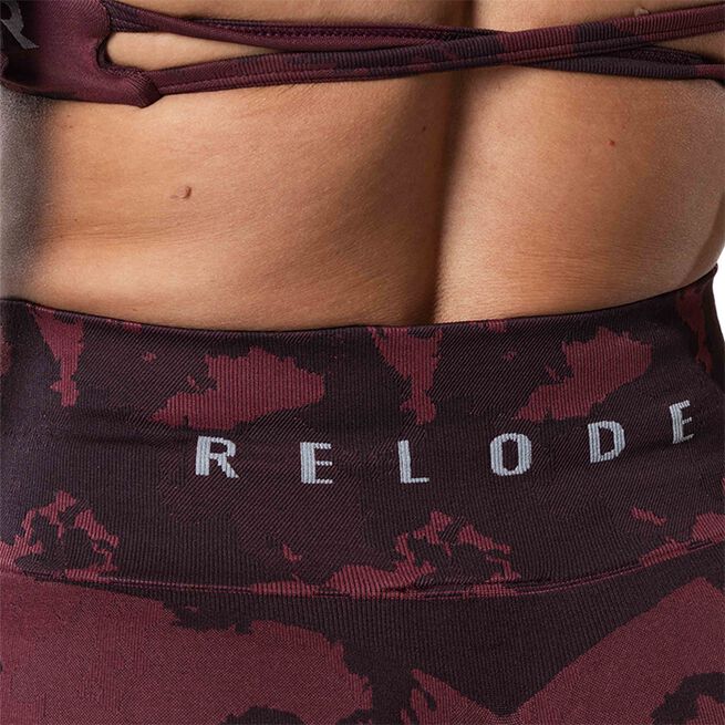 Prime Scrunch Camo Treningstights Rød