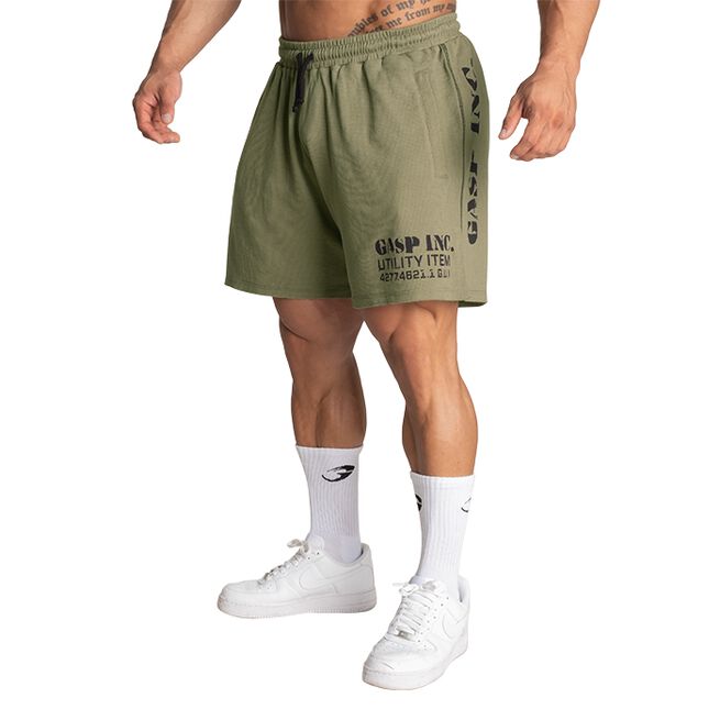 GASP Thermal Shorts 6 Washed Green