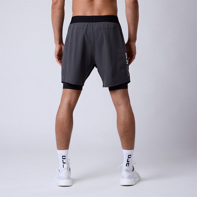 Rep 2 in 1 Shorts Grå