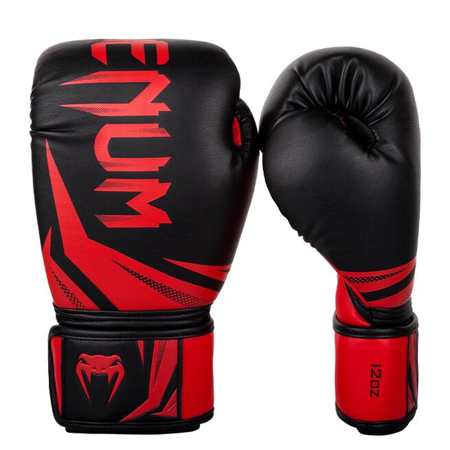 Venum Challenger 3.0 Boxing Gloves, Black/Red