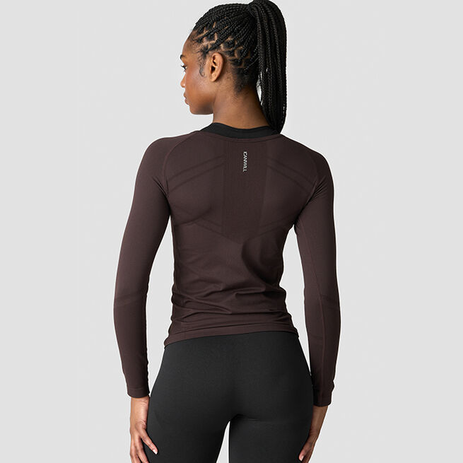 Everyday Seamless LS, Chocolate Brown
