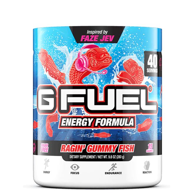 G Fuel Energy Formula Energidrikkpulver 40 porsjoner Ragin Gummy Fish