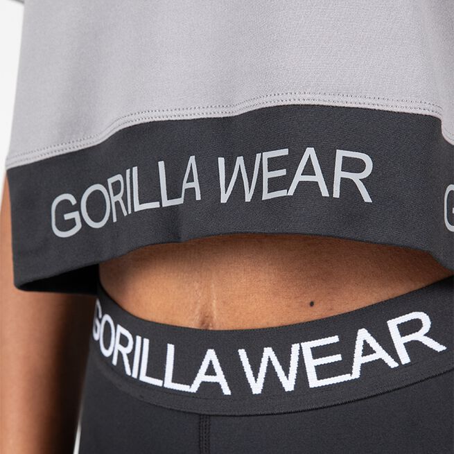 Gorilla Wear Colby Cropped T-Shirt, Grey