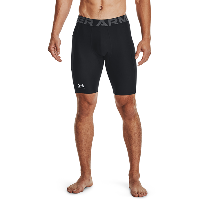 UA HG Armour Long Shorts, Black