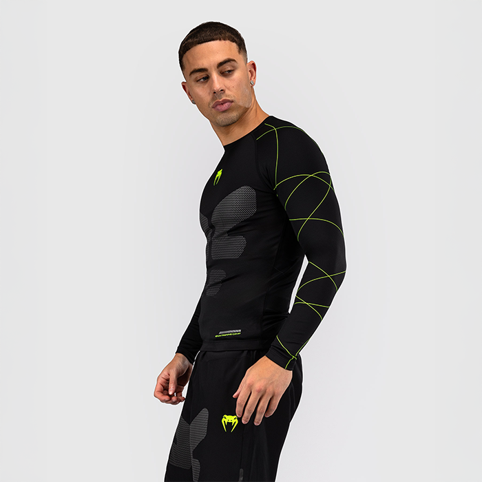Training Camp 4.0 Rashguard Langermet Svart Grønn