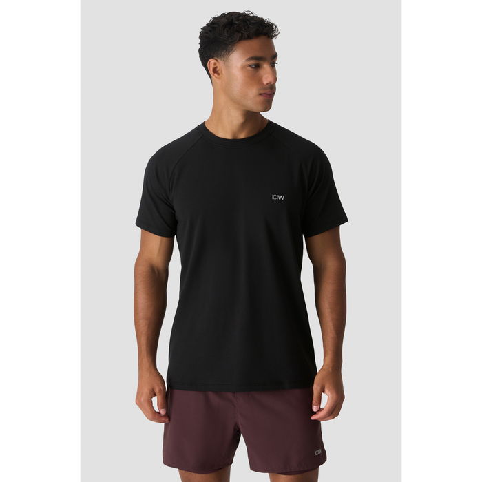 Workout Raglan T-skjorte Svart