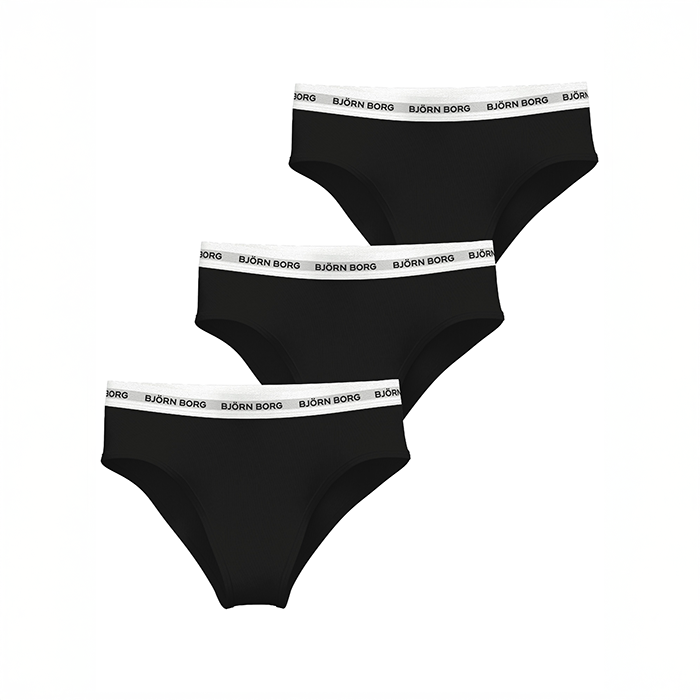Björn Borg Women's Logo Highwaist Brief 3p Multipack 1