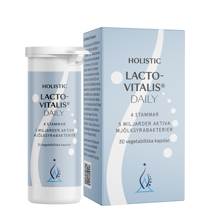 Lactovitalis® daily 5 milliarder melkesyrebakterier 30 vegetabilske kapsler