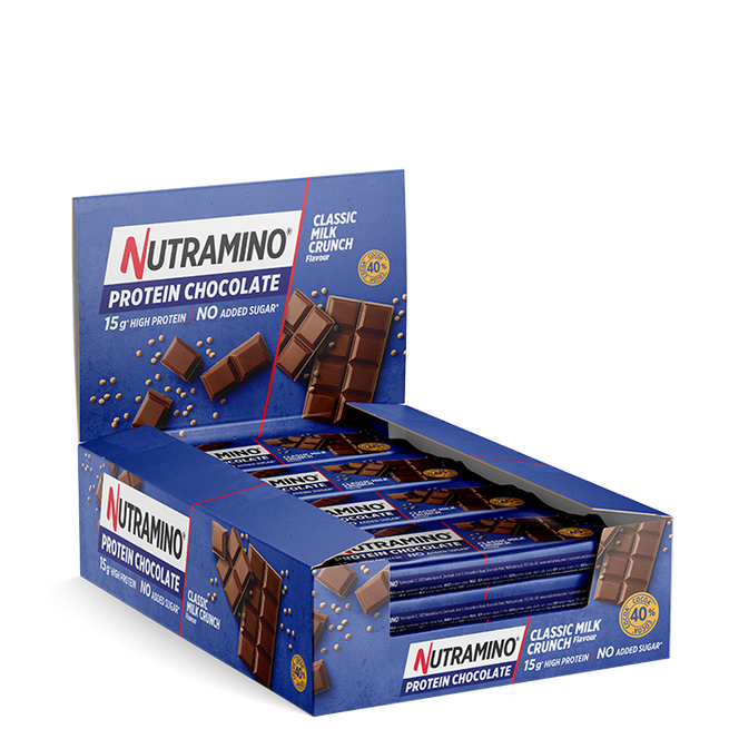 16 x Nutramino Protein Bar, 50 g, Classic Milk Crunch Nutramino