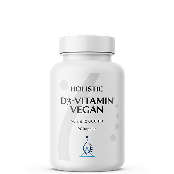 Vitamin D3 vegan 2000IE (50 μg) 90 vegetabilske kapsler