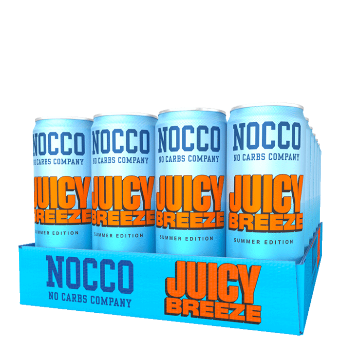 24 x NOCCO, 330 ml, Juicy Breeze, Norge