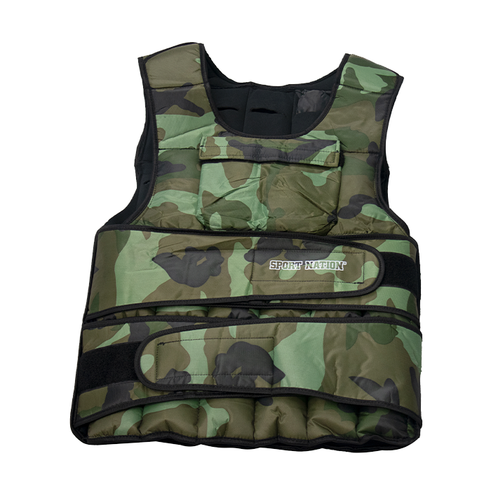 Bilde av Sport Nation Adjustable Weight Vest With Front Pocket 10 Kilo, Camo