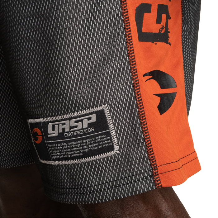 No1 Mesh Shorts Svart Oransje