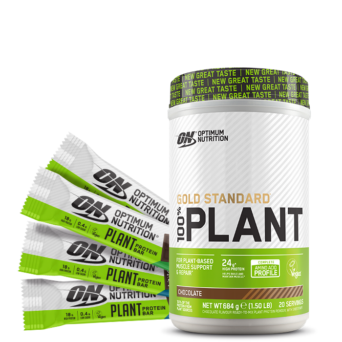 Gold Standard 100% Plant 684 g + 4 vegan bars for free