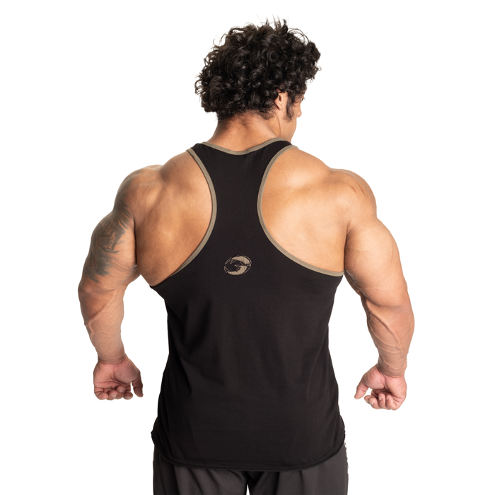 Vintage T-Back Singlet Svart Gr&oslash;nn