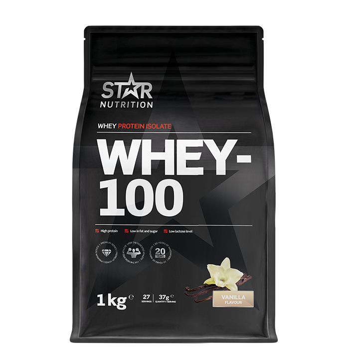 Whey-100 Myseprotein 1 kg vanilj