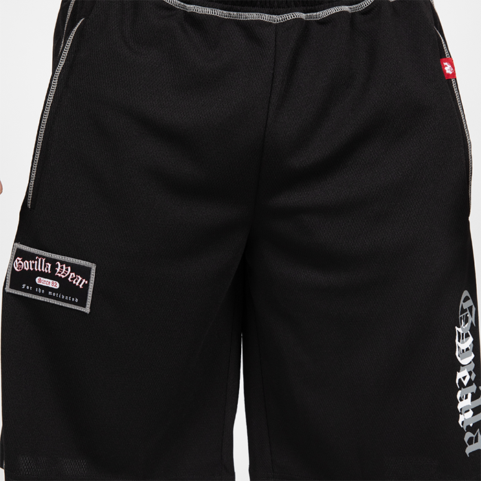 Marlow Mesh Shorts Svart Grå